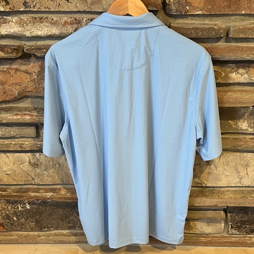 Southern Shirt Next Level Performance Polo in Ocean Breeze Light Blue - Picture 7 of 8